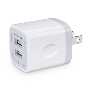 USB Wall Charger,Usb Charger Adapter, 2.1A Dual Port Fast Charging Station Plug - Picture 1 of 12