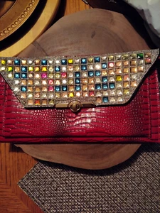 Red Clutch Purse - Picture 1 of 4