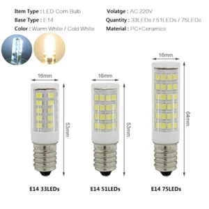 3-10X E14 LED 3W 5W 7W Glühbirne Warmweiß Kaltweiß 2835 SMD Sparlampe Mais Licht - Bild 1 von 13