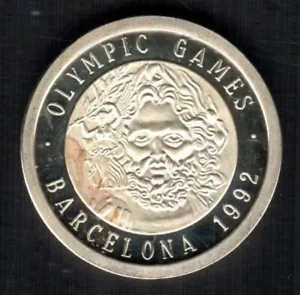BARCELONA OLYMPIC GAMES 1992 SILVER 0.999 PROOF 5 gr - Picture 1 of 2