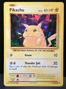 Tarjeta Pokémon Pikachu 35/108 XY Evoluciones Holo Raro Hielo agrietado Tema AA8 MP1 - Imagen 1 de 11