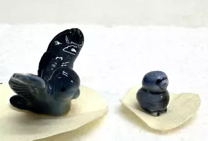 Geschenke Hamilton Geschenke blauer Vogel Küken Baby Mama Miniatur Porzellan - Bild 1 von 9