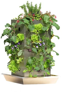 KUBI TTG Maxi Edelstahl Hochbeet mit Kompostierung & Wasserspeicher B-Ware - Bild 1 von 5