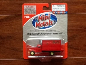 CLASSIC METAL WORKS 1/87 HO 41/46 CHEV.  DELIVERY TRUCK STROH'S BEER # 30331 F/S - Picture 1 of 3