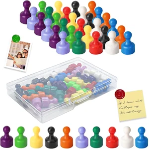 40 Stück Kleine Starke Magnete für Magnettafel, Bunt Mini Magnete Kühlschrank 12 - Bild 1 von 7