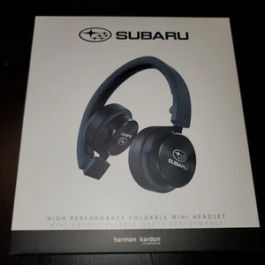 "Harmon-Kardon High Performance Foldable Mini Headset" - Co-Branded SUBARU. NEW - Picture 1 of 13