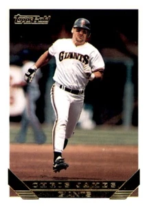 1993 Topps Gold Chris James lámina MLB inserto PWE Giants #38 - Imagen 1 de 2
