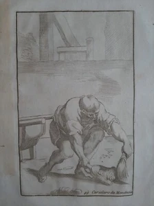 Annibale Carracci. The Arts Of Bologna 1760 Etching CARIOLARO - Picture 1 of 4