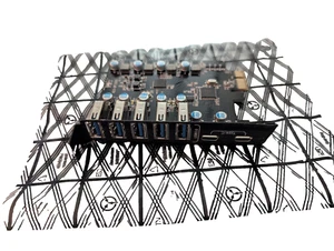 PCI-E to USB 3.0 7-Port(2X USB-C - 5X Type-A) Expansion Card,PCI Express USB Add - Afbeelding 1 van 2