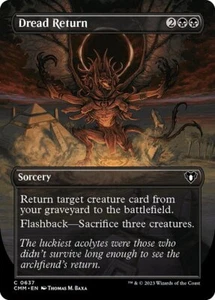 MTG DREAD RETURN 637 FOIL EXC - RITORNO TERRIFICANTE - CMM X EN - MAGIC - Picture 1 of 1