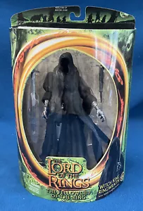 2001 LORD OF THE RINGS FELLOWSHIP WITCH KING RINGWRAITH WITH SWORD ACTION NEW - Picture 1 of 13