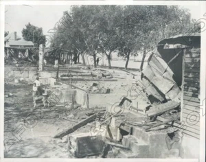 1933 Pennsgrove New Jersey Feuer zerstört Häuser der Stiftung Pressefoto - Bild 1 von 2