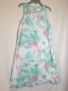 New Carter's Teal Tie Dye Nightgown Nightshirt Girls 6/7,8-10,12-14 - Picture 1 of 4