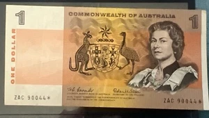COMMONWEALTH OF AUSTRALIA 1966 $1 STAR NOTE ZAC 90044* VF/EF - Picture 1 of 2