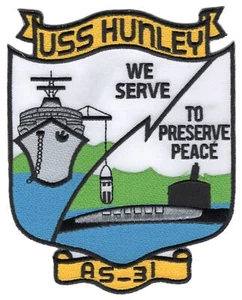 Patch USS Hunley AS-31 - Foto 1 di 6
