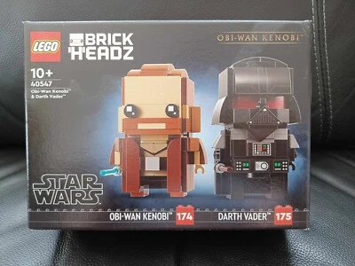 LEGO BrickHeadz 40547 : Obi-Wan Kenobi & Darth Vader, neuf et scellé - Immagine 1 di 4