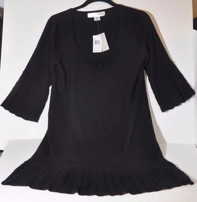 NWT Mac & Jac Black Dress w/ Embellished Sleeves Size Large PKMU9282 Casual Chic - Image 1 of 4