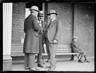 Mr J Grisdale standing with two men outside a building NSW 1930 Old Photo