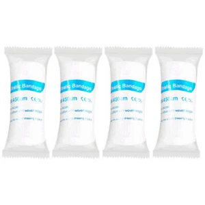 Verband Rolle Gerollt Mull Verpackung Steril Rollen Pads 4 Zoll 4,5 Yard 24 Rollen - Bild 1 von 27