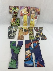 Childrens' Room Decor Metal Tin Sign Letters Open Road Brands Mavel Disney 10X5" - Picture 1 of 10