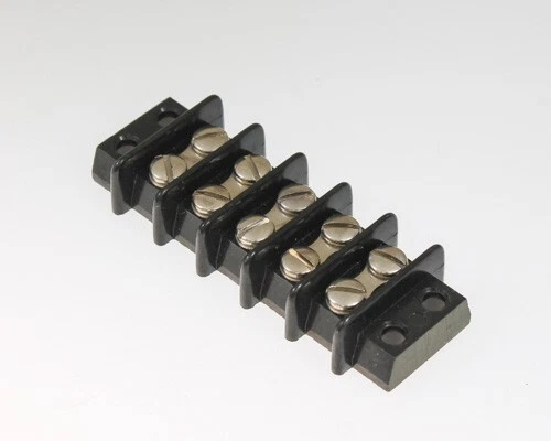 (5pcs) 601-GP-05 Kulka 5-Position Double Row Terminal Barrier Block Board Strip - Image 1 of 1