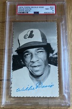 1974 Topps Deckle Edge #42 Willie Davis White Back PSA 8 Pop 2 Highest Grade!!