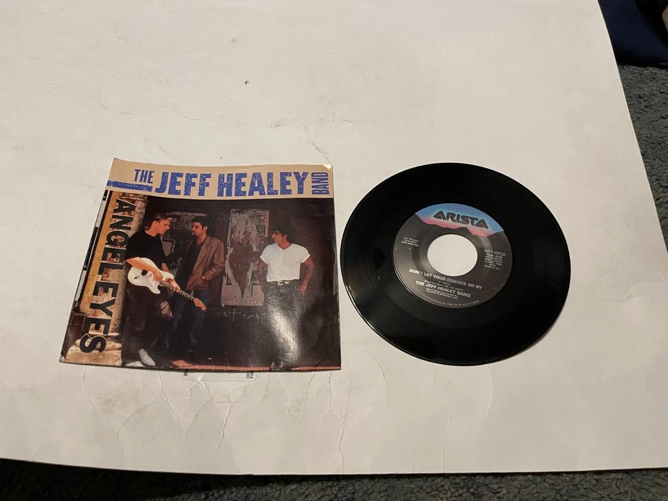 1989 The Jeff Healey Band "Angel Eyes/Don't Let Your" 7" Picture Sleeve Record  - Image 1 of 1