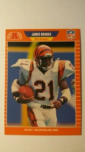 Tradingcard Football NFL James Brooks Cincinnati Bengals Pro Set 1989 - Bild 1 von 2