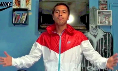 Nike Vintage Rare Windrunner Jacket Hyperfuse Light Nylon Glanz Red White Blue - Image 1 of 4