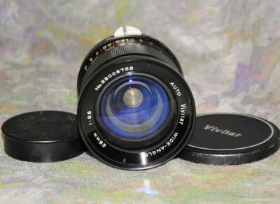 Vivitar 28mm F2.5 Auto Wide Angle Lens Nikon F Mount Non-AI - Image 1 of 4