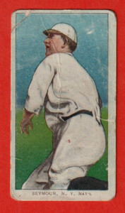 1909-1911 T206 CY SEYMOUR (THROWING), WITH POLAR BEAR BACK N.Y. NAT'L POOR