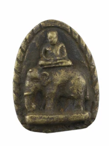 Amuleto Tailandese Phra LP Ngern Talismano Elefante Wat Tainam Batch 1598 - Picture 1 of 3