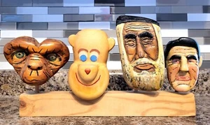 80s Pop Culture E.T. Winnie the Pooh, Ayatollah Khomeini, Ronald Reagan Folk Art - Picture 1 of 7