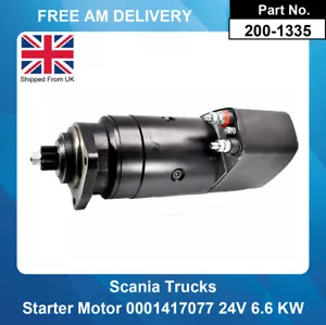 Anlassermotor für Scania LKW 0001417077 19070027 24V 6,6 KW - Bild 1 von 5