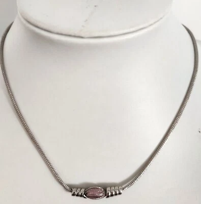 COLLANA COLLIER DONNA ARGENTO 925 INSERTO CRISTALLO PIETRA AMETISTA CHARM VIOLA - Immagine 1 di 2