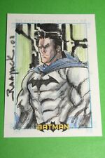 2008 Batman Archives ARTIST SKETCH CARD Amilton Santos BATMOBILE MICHAEL KEATON