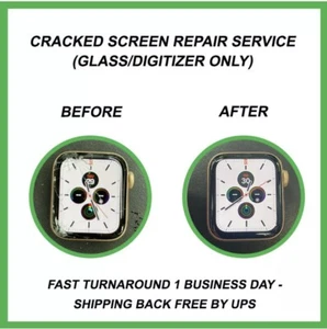 Apple Watch Series 5 - Screen Repair Service - Mail in Service OEM GLASS - Picture 1 of 5