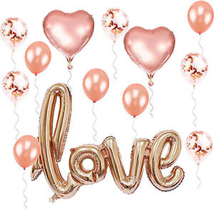 1set Romantic Wedding I Love You Heart Balloons Valentine's Day Party DecoratiEH
