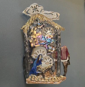 Portacandele presepe BLUE SKY Clayworks Heather Goldminc MIRACOLO DELLA STAGIONE - Foto 1 di 24