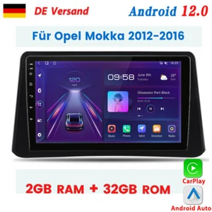Radio de coche estéreo GPS navegación WIFI DAB+ para Opel Mokka 2012-2016 CarPlay Android 12 - Imagen 1 de 12
