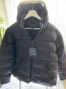 He-Daunenjacke Lands’End NEU! Gr.XL Nachtblau Reißverschluss+Kapuze Top Qualität - Bild 1 von 16