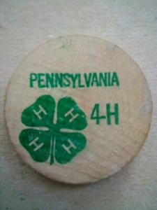 Token de madera níquel Pennsylvania 4-H - Imagen 1 de 2