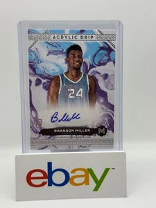 2024 TOPPS MOTIF BRANDON MILLER ACRYLIC DRIP RC AUTO #'d/99 ADA-BM CHARLOTTE - Picture 1 of 3