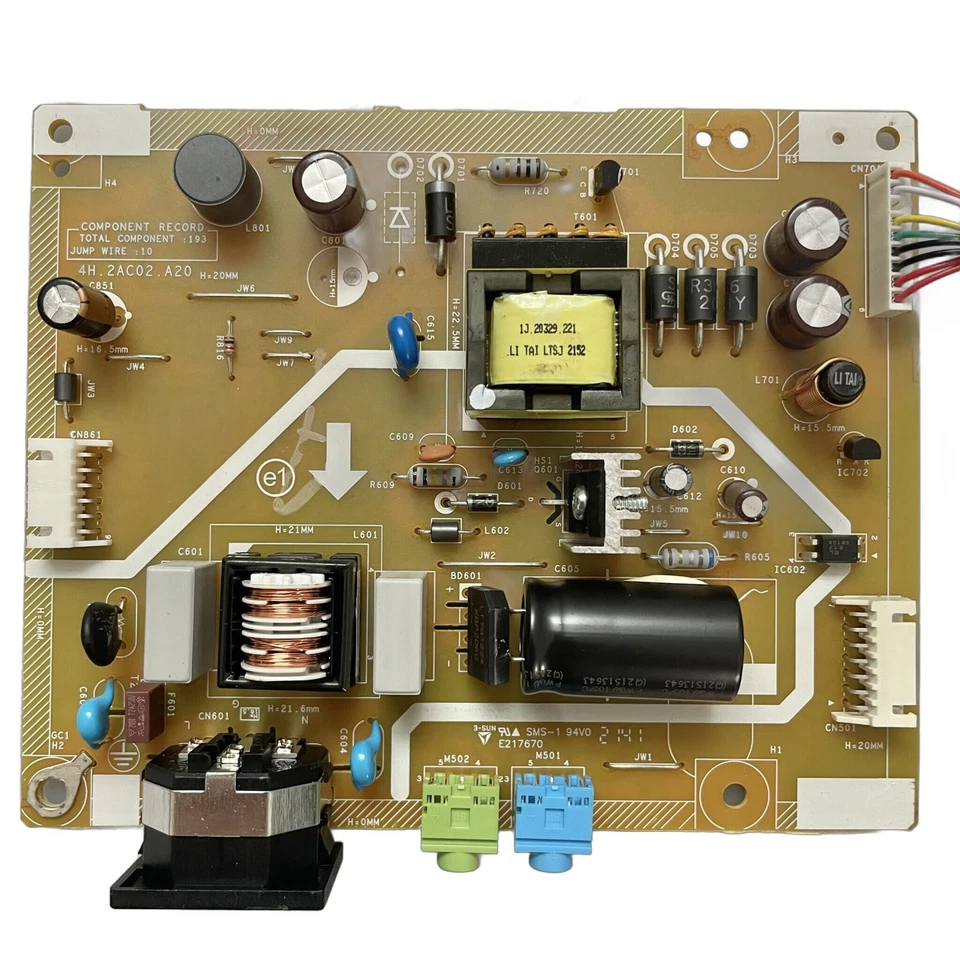 VIEWSONIC VX2452MH-2 Monitor Power Supply Board 4H.2AC02.A20 - Image 1 of 1