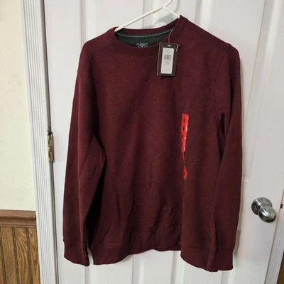 GH Bass & Co Sweatshirt Mens M Red Burgundy Soft Pullover Crewneck NWT Outdoor - Image 1 of 4