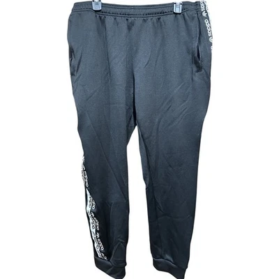 Pantalones de chándal Adidas para hombre 2XL negros con logotipo del trébol a rayas FL6878 estilo retro Foto 1 de 4