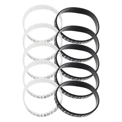  10 Pcs Inspirational Armbänder Notenarmbänder Festival Konzertarmband - Bild 1 von 4