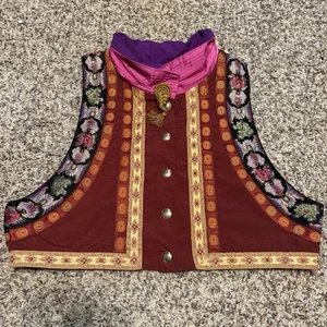 Vintage Bogner Women’s Vest Waistcoat Embroidered Pattern Multicolored - Picture 1 of 12