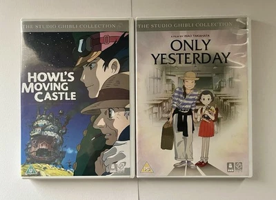 Howl's Moving Castle + Only Yesterday DVD, Anime, Studio Ghibli - Image 1 of 2
