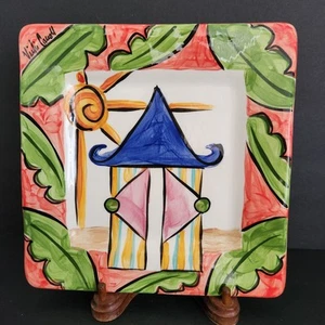 Splish Splash von Vicki Carroll Studio A Design 5/8" Quadratischer Salatteller - Bild 1 von 7